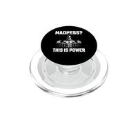 Madness This Is Power Spartan Weightlifting Motivation PopSockets PopGrip for MagSafe