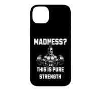 Madness This Is Pure Strength Spartan Barbell Weightlifting Case for iPhone 14 Plus