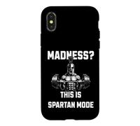 Madness This Is Spartan Mode Gym Warrior Weightlifting Power Case for iPhone X/XS