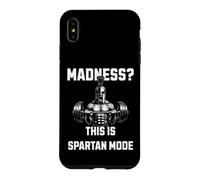 Madness This Is Spartan Mode Gym Warrior Weightlifting Power Case for iPhone XS Max
