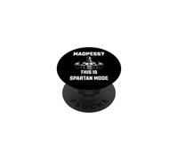 Madness This Is Spartan Mode Gym Warrior Weightlifting Power PopSockets Adhesive PopGrip