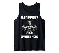Madness This is Spartan Mode Gym Warrior Weightlifting Power Tank Top