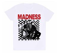 Madness Unisex Adult OSB Check T-Shirt (M) (White)