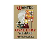 MADOMMED Anime The Owl House Wanted Poster Decorative Painting Canvas Wall Art Living Room Poster Bedroom Painting Wall Art Picture Print Modern Family Room Decor 12 x 18 Inches (30 x 45 cm)
