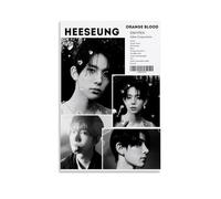 MADOMMED Enhypen Orange Blood Heeseung Poster Decorative Painting Canvas Wall Art Living Room Poster Bedroom Painting Wall Art Picture Print Modern Family Room Decor 08 x 12 inches (20 x 30 cm)