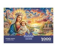 Madonna And ChildGargantuan Jigsaw Puzzles for Adults Comprising 1000 Advanced And Ruthlessly Difficult Challenging Puzzle Game Pieces - Forged to Be An Heirloom-Quality Gift Jigsaw Puzzles for Adult