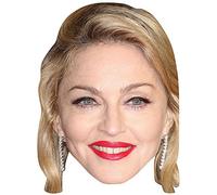 Madonna Celebrity Mask, Flat Card Face, Fancy Dress Mask