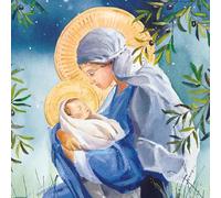 Madonna & Child Traditional Religious Art Pack of 6 Charity Christmas Cards - Premium Board - Eco-Friendly - Great British Card Company (Madonna & Child)