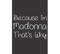 MADONNA Funny Personalized Birthday Women Name Gift Idea Art: Daily Planner Notepad To Do Schedule, Medium 6x9 Inches, 100 Pages, Printed Cover