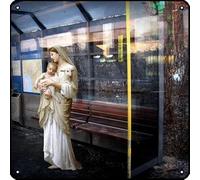 Madonna of the Bus-Stop,2008 Vintage Metal Square Tin Sign Movie 12x12 Inch Funny plaques Coffee Club Pub Man Cave Bar Cafe Garage Kitchen Wall Retro Art Decor rectangle sign Gift for Friends. Animals