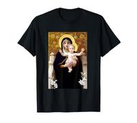Madonna of The Lilies by William-Adolphe Bouguereau (1899) T-Shirt