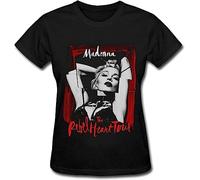 Madonna Rebel Heart Tour Concert Cotton T Shirt for Women Black M