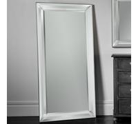 madonna rectangular leaner mirror in silver frame