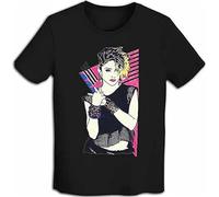 Madonna Singer T-Shirt Men Women Unisex Short Sleevee Black(Small)