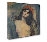 Madonna Vol.2 by Edvard Munch Canvas Print | Gallery Wrapped 30mm Frame Wall Art | 20x20 inches | Ready to Hang | Modern Religious Picture | Living Room Bedroom Lounge Office