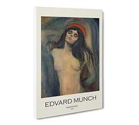Madonna Vol.2 By Edvard Munch Canvas Print | Gallery Wrapped 30mm Frame Wall Art | 30x20 inches | Ready to Hang | Classic Religious Picture | Living Room Bedroom Lounge Office