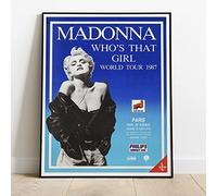 Madonna Who's That Girl World Tour 1987 Promotional Poster Concert Live Tour : A Huge 30"x24" Poster Print Vintage Retro Reproduction Perfect For Any Room : BRING YOUR WALLS TO LIFE !