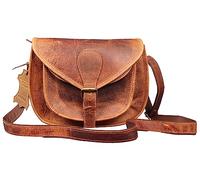 Madosh Genuine Leather Crossbody Sling Bag for Women - Small Shoulder Handbag with Buckle Closure & Detachable Strap