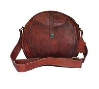 Madosh, Genuine Leather Women's Crossbody Semi-Circular Hobo Style Shoulder Bag