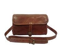 Madosh Men's Shoulder Gym Duffel Genuine Leather Crossbody Bag Camera Lenses Crossbody Sports Duffle