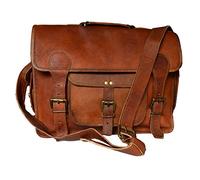 Madosh Photography Camera Lens Case Handmade Bag Genuine Leather Briefcase Men's Laptop Bag, Brown, M, Briefcases, Brown, M, Briefcases
