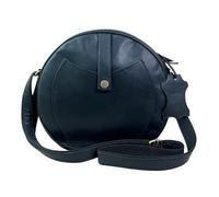 Madosh, Semi-Circle Shape Crossbody Purse Soft Leather Round Crossover Bag Women Shoulder Slingbag
