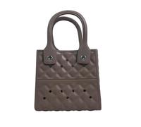 Madosh Women’s Mini Beach Tote Bag | Waterproof EVA Pool Handbag | Small Lightweight Carry Bag for Beach, Mini Rubber Travel & Daily Use Handbag (Brown)