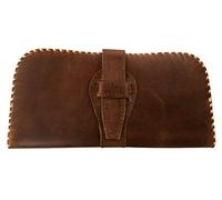 Madosh, Women's Bifold Wallet Ladies Casual Card Case Holder Brown Clutch Genuine Leather Slim Purse, B, S, Women Wallets