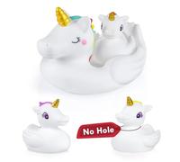 Madrechan Bath Toys for 1 Year Old, Unicorn Girls Toys, 4 PCS Mould Free Bath Toys, No Mould Kids Toys