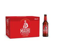 Madri Excepcional Lager Beer 24 x 330 ml (bottles),Package may vary