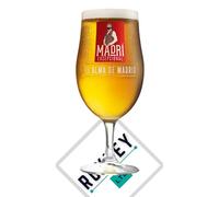 Madri Pint Glass Nucleated Lager Beer Glass 20oz X1 Roxley Bar Man Cave