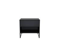 Ready Assembled 2 U Madrid 1 Drawer 1 Open Bedside (Ready Assembled) in Black Ready Assembled 2 U Black