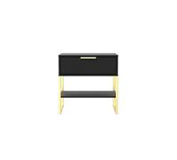 Madrid 1 Drawer Lamp Table In Black Ash (Ready Assembled)