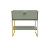 Welcome Furniture Ready Assembled Copenhagagen Single 1 Drawer Locker (diego) -Reed Green