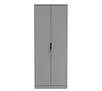 Welcome Furniture Ready Assembled Copenhagagen Tall Plain Wardrobe - Dust Grey