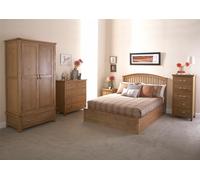 Gfw Madrid Wooden Ottoman Bed 135Cm Double Oak