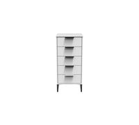Madrid 5 Drawer Tallboy (Ready Assembled) Ready Assembled 2 U White One Size