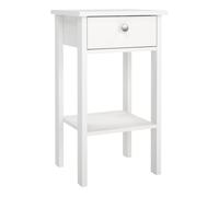 Madrid Bedside Table With 1 Drawer In White