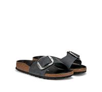 Women's sandals Birkenstock Madrid Big Buckle Natural Leather Oiled Noir 36 Étroit