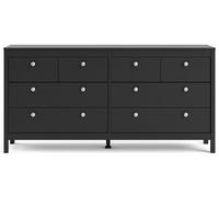 Madrid Black 8 Drawer Dresser
