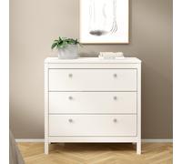 Madrid Chest - 3 Drawer - Small - White