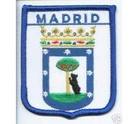 Madrid City Flag World Embroidered Patch Badge