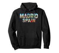 Madrid City Name Travel Souvenir Landmark Tourist Gift Pullover Hoodie