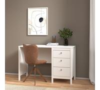 Madrid Desk - 3 Drawer - White