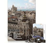 Madrid Encyclopedia 1000 Piece Jigsaw Puzzles for Adults Brain Logic Tight Connection Family Fun Birthday Art Gift (38x26cm)