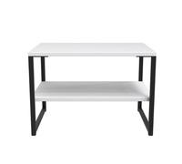 Madrid Lamp Table In White Matt (Ready Assembled)