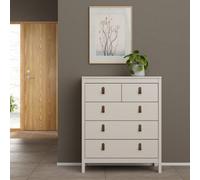 Madrid Matt Cashmere No Effect 5 Drawer Chest (H)989mm (W)823mm (D)384mm