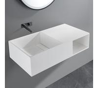 Madrid Matt Wall Hung Stone Vanity Unit 800mm