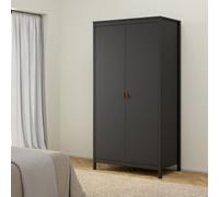 Madrid Modern Matt Black Tall Wardrobe (H)1990mm (W)1023mm (D)584mm