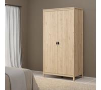 Madrid Modern Matt Oak Effect Tall Wardrobe (H)1990mm (W)1023mm (D)584mm